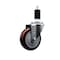 Service Caster 4'' SS Maroon Poly Wheel Swivel 1-3/8'' Expanding Stem Caster SCC-SSEX20S414-PPUB-MRN-138 - alternate 1